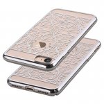 Devia Crystal Baroque Case - поликрабонатов кейс за iPhone 8, iPhone 7 (с кристали Сваровски) (сребрист) 1