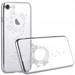 Devia Crystal Garland Case - поликрабонатов кейс за iPhone 8 Plus, iPhone 7 Plus (с кристали Сваровски) (сребрист) 1