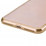 Devia Glitter Soft Case - силиконов (TPU) калъф за iPhone 8 Plus, iPhone 7 Plus (прозрачен-златист) 3