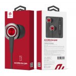 Devia T1 Acorn - слушалки с микрофон и управление на звука за мобилни устройства (червен) 1