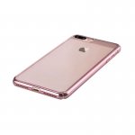 Comma Brightness 360 Case - тънък поликарбонатов кейс за iPhone 8, iPhone 7 (розово злато-прозрачен) 2