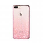 Comma Unique Polka 360 Case - поликарбонатов кейс за iPhone 8, iPhone 7 (с кристали Сваровски) (розово злато) 1