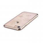 Comma Crystal Flora 360 Case - поликарбонатов кейс за iPhone 8 Plus, iPhone 7 Plus (с кристали Сваровски) (златист) 2