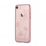 Comma Crystal Flora 360 Case - поликарбонатов кейс за iPhone 8 Plus, iPhone 7 Plus (с кристали Сваровски) (розово злато) 1