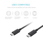 TeckNet TT102 3.1 USB-C to USB-C Cable - качествен USB кабел за MacBook и устройства с USB-C порт (100 cm) (черен) 2