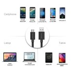 TeckNet TA502 Braided 3.1 USB-A to USB-C Cable - качествен плетен USB към USB-C кабел за устройства с USB-C порт (черен) 3