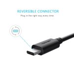 TeckNet TA011 3.1 USB-A to USB-C Cable 15 cm. - качествен USB към USB-C кабел (15 см.) за устройства с USB-C порт (черен) 1