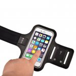 Devia Universal Sport-Fit Armband - универсален спортен калъф за ръка за смартфони до 5 инча (черен) 5