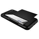 Verus Damda Glide Case - висок клас хибриден удароустойчив кейс с място за кр. карти за iPhone 8 Plus, iPhone 7 Plus (черен) 3