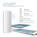 TeckNet iEP1500 PowerZen 16750mAh Power Bank - качествена външна батерия 16750mAh с 2xUSB и фенерче за смартфони и таблети (бял) 4