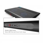 TeckNet N5 - охлаждаща ергономична поставка с 2 вентилаторa за Mac и преносими компютри (черен) 4