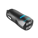 TeckNet iEP172Car Charger 4.8A and MFI Lightning Cable - зарядно за кола 4.8A с 2xUSB изходa и Lightning кабел за iPhone, iPad и iPod с Lightning порт (черен) 4