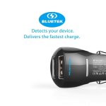 TeckNet iEP172Car Charger 4.8A and MFI Lightning Cable - зарядно за кола 4.8A с 2xUSB изходa и Lightning кабел за iPhone, iPad и iPod с Lightning порт (черен) 1