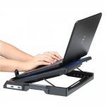 TeckNet N9 - охлаждаща поставка с 2 вентилаторa и LED дисплей за Mac и преносими компютри (черен) 3