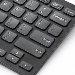 Tecknet Ultra Slim Bluetooth Keyboard X365 - безжична клавиатура за компютри (черен) 3