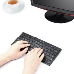 Tecknet Ultra Slim Bluetooth Keyboard X365 - безжична клавиатура за компютри (черен) 4