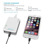 TeckNet U601 Qualcomm Quick Charger 14.4A - захранване за ел. мрежа 14A с 6xUSB изхода (бял) 3