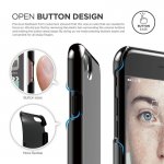 Elago S7 Slim Fit 2 Case + HD Clear Film - поликарбонатов кейс и HD покритие за iPhone 8, iPhone 7 (черен-лъскав) 3