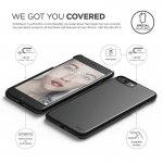 Elago S7 Slim Fit 2 Case + HD Clear Film - поликарбонатов кейс и HD покритие за iPhone 8 Plus, iPhone 7 Plus (черен-лъскав) 1