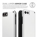 Elago Armor Case - хибриден кейс (поликарбонат + TPU) и HD покритие за iPhone 8, iPhone 7 (бял) 1