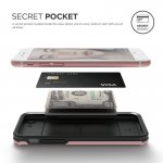 Elago Armor Case - хибриден кейс (поликарбонат + TPU) и HD покритие за iPhone 8, iPhone 7 (розов) 6