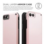 Elago Armor Case - хибриден кейс (поликарбонат + TPU) и HD покритие за iPhone 8, iPhone 7 (розов) 1