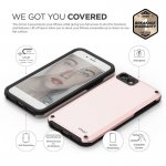 Elago Armor Case - хибриден кейс (поликарбонат + TPU) и HD покритие за iPhone 8, iPhone 7 (розов) 5