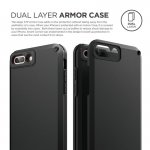 Elago Armor Case - хибриден кейс (поликарбонат + TPU) и HD покритие за iPhone 8 Plus, iPhone 7 Plus (черен) 1