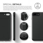 Elago Armor Case - хибриден кейс (поликарбонат + TPU) и HD покритие за iPhone 8 Plus, iPhone 7 Plus (черен) 3