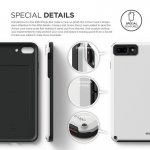 Elago Armor Case - хибриден кейс (поликарбонат + TPU) и HD покритие за iPhone 8 Plus, iPhone 7 Plus (бял) 2