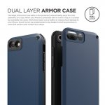 Elago Armor Case - хибриден кейс (поликарбонат + TPU) и HD покритие за iPhone 8 Plus, iPhone 7 Plus (син) 1