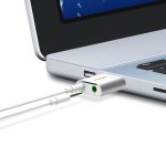 TeckNet UA110 Aluminum USB External Stereo Sound Adapter - аудио адаптер за компютри 2