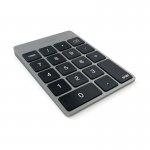 Satechi Slim Aluminum Wireless Keypad - безжична Bluetooth клавиатура с 18 бутона за MacBook (тъмносива) 1