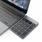 Satechi Slim Aluminum Wireless Keypad - безжична Bluetooth клавиатура с 18 бутона за MacBook (тъмносива) 3