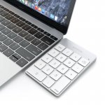 Satechi Slim Aluminum Wireless Keypad - безжична Bluetooth клавиатура с 18 бутона за MacBook (сребриста) 2
