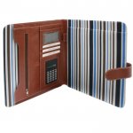 Conference Portfolio - кожен бизнес калъф с джобове, бележник и калкулатор (кафяв) 1