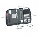 PowerBag Collection 895 - текстилен органайзер с джобове, ластици и външна батерия (4000mAh) 1