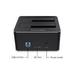 TeckNet UD037 USB 3.0 Hard Drive Docking Station - докинг станция за твърди дискове с две гнезда и USB 3.0 4
