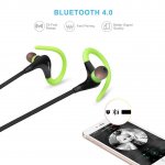 TeckNet G940 Bluetooth 4.0 Noise Canselling Sports Earphones - безжични спортни слушалки с микрофон за мобилни устройства (черен) 3