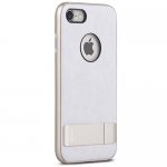 Moshi Kameleon Case - удароустойчив кожен кейс за iPhone 8, iPhone 7 (бял) 2