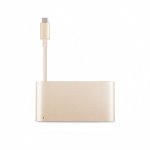 Moshi USB-C Multiport Adapter - адаптер за свързване от USB-C към HDMI 4K, USB-C, USB-A (златист) 3