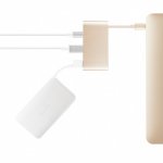 Moshi USB-C Multiport Adapter - адаптер за свързване от USB-C към HDMI 4K, USB-C, USB-A (златист) 4