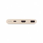 Moshi USB-C Multiport Adapter - адаптер за свързване от USB-C към HDMI 4K, USB-C, USB-A (златист) 1