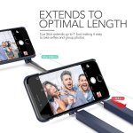 Verus Cue Stick Case - поликарбонатов кейс с вграден селфи стик за iPhone 8 Plus, iPhone 7 Plus (тъмносин) 1