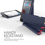 Verus Cue Stick Case - поликарбонатов кейс с вграден селфи стик за iPhone 8 Plus, iPhone 7 Plus (тъмносин) 2