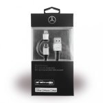 Mercedes-Benz MFI 2in1 Lightning and MicroUSB Cable - сертифициран кабел 2в1 за Apple и MicroUSB устройства (черен-сребрист) 1