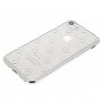 Guess Soft TPU Case - дизайнерски термополиуретанов кейс за iPhone 8, iPhone 7 (прозрачен-сребрист) 2