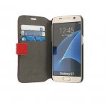 Guess Folio Case - кожен калъф тип портфейл за Samsung Galaxy S7 (червен) 4