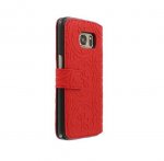 Guess Folio Case - кожен калъф тип портфейл за Samsung Galaxy S7 (червен) 1