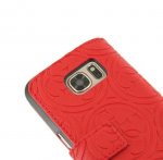 Guess Folio Case - кожен калъф тип портфейл за Samsung Galaxy S7 (червен) 3